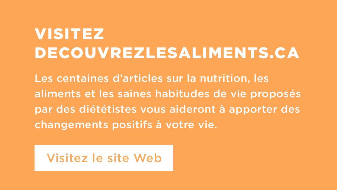Relevez le défi. Prenez une photo avec ce certificat et publiez-la dans les médias sociaux avec le mot-clic #moisdelanutrition